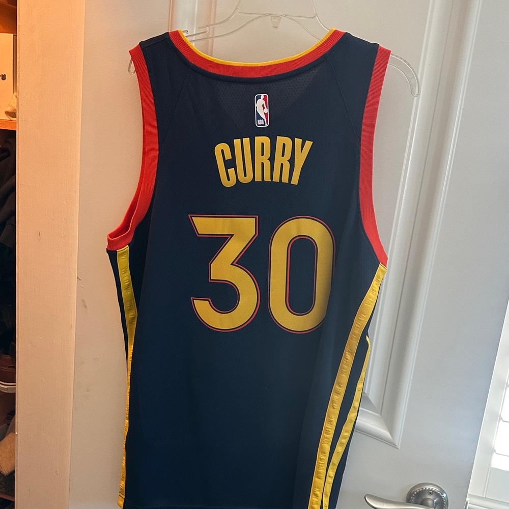 Nike Black and Yellow Oakland Jersey